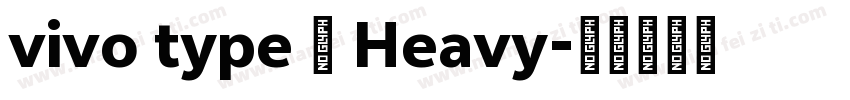 vivo type 简 Heavy字体转换